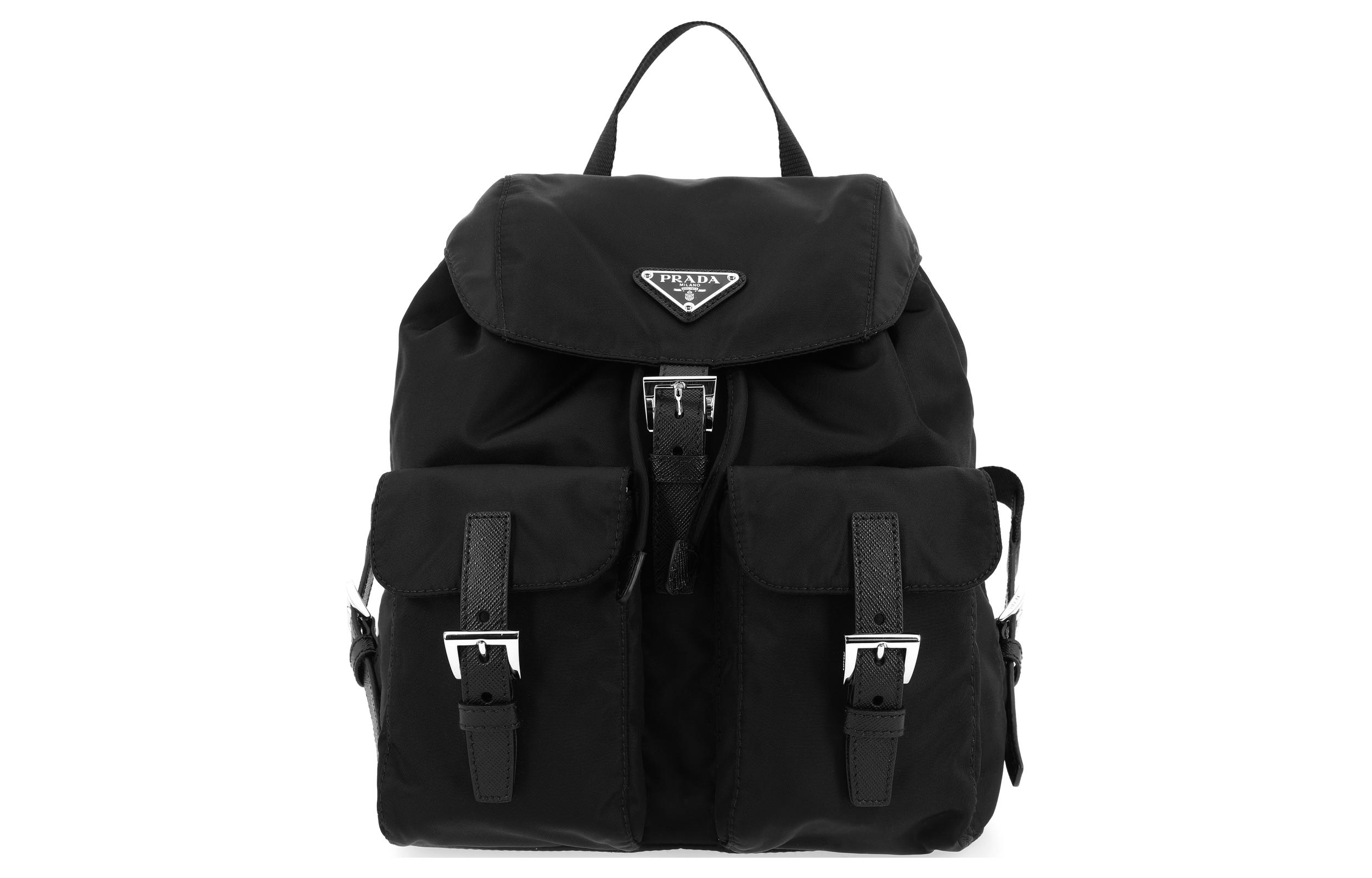 PRADA Нейлоновый рюкзак малый унисекс черный
PRADA Нейлоновый рюкзак малый унисекс черный