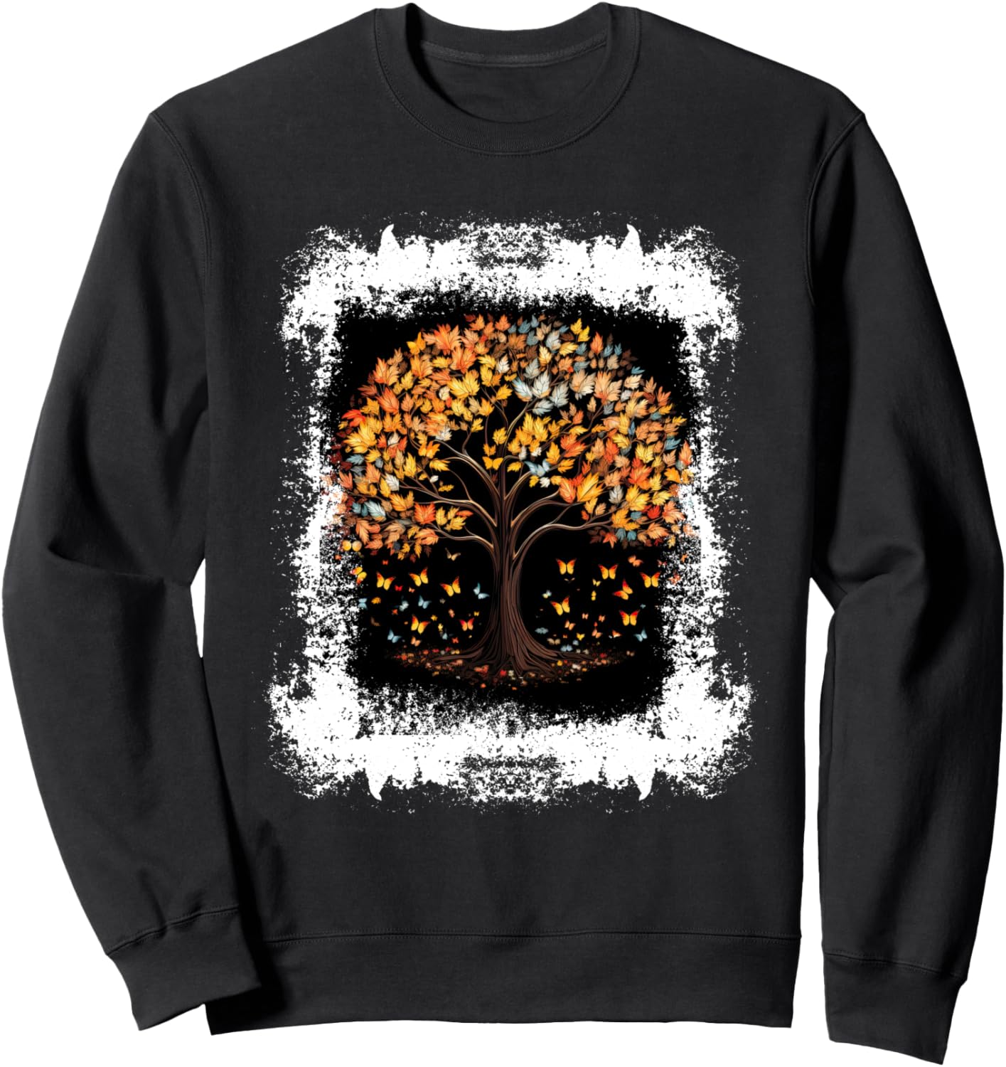 Осенняя толстовка с изображением осенних листьев, дерева и бабочки Autumn Design With Butterflies And Trees, черный
Осенняя толстовка с изображением осенних листьев, дерева и бабочки Autumn Design With Butterflies And Trees, черный