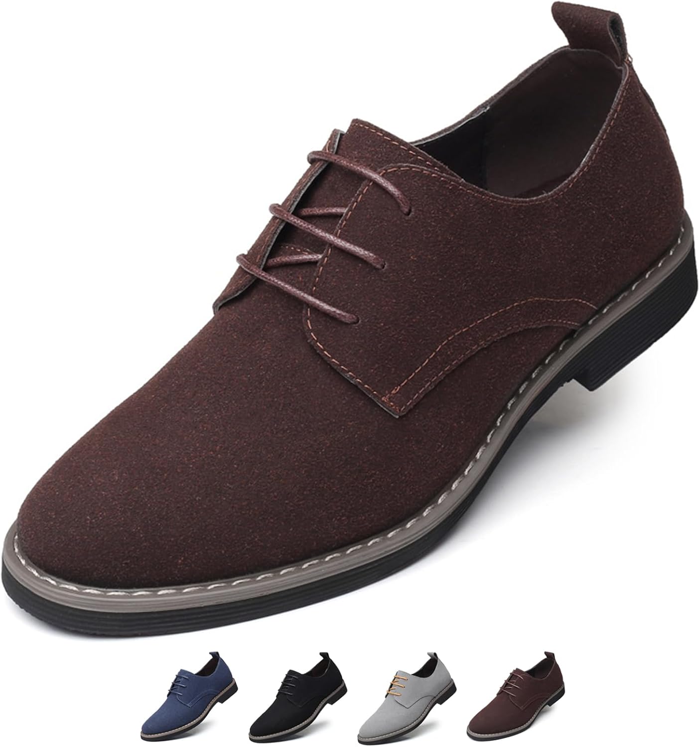 Мужские замшевые туфли-оксфорды, модные, ручной работы, с круглым носком, шнуровкой, низкие, из нубука, повседневные, классические деловые туфли-дерби Zeberfi, коричневый
Мужские замшевые туфли-оксфорды, модные, ручной работы, с круглым носком, шнуровкой, низкие, из нубука, повседневные, классические деловые туфли-дерби Zeberfi, коричневый