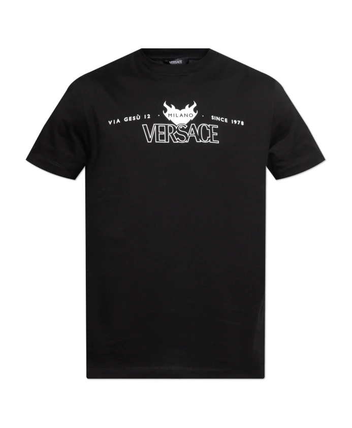 Футболка с логотипом Versace, черный
Футболка с логотипом Versace, черный