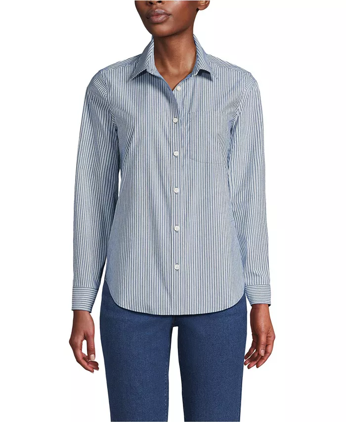 Женская охлаждающая рубашка с пуговицами спереди Lands' End, синий
Женская охлаждающая рубашка с пуговицами спереди Lands' End, синий