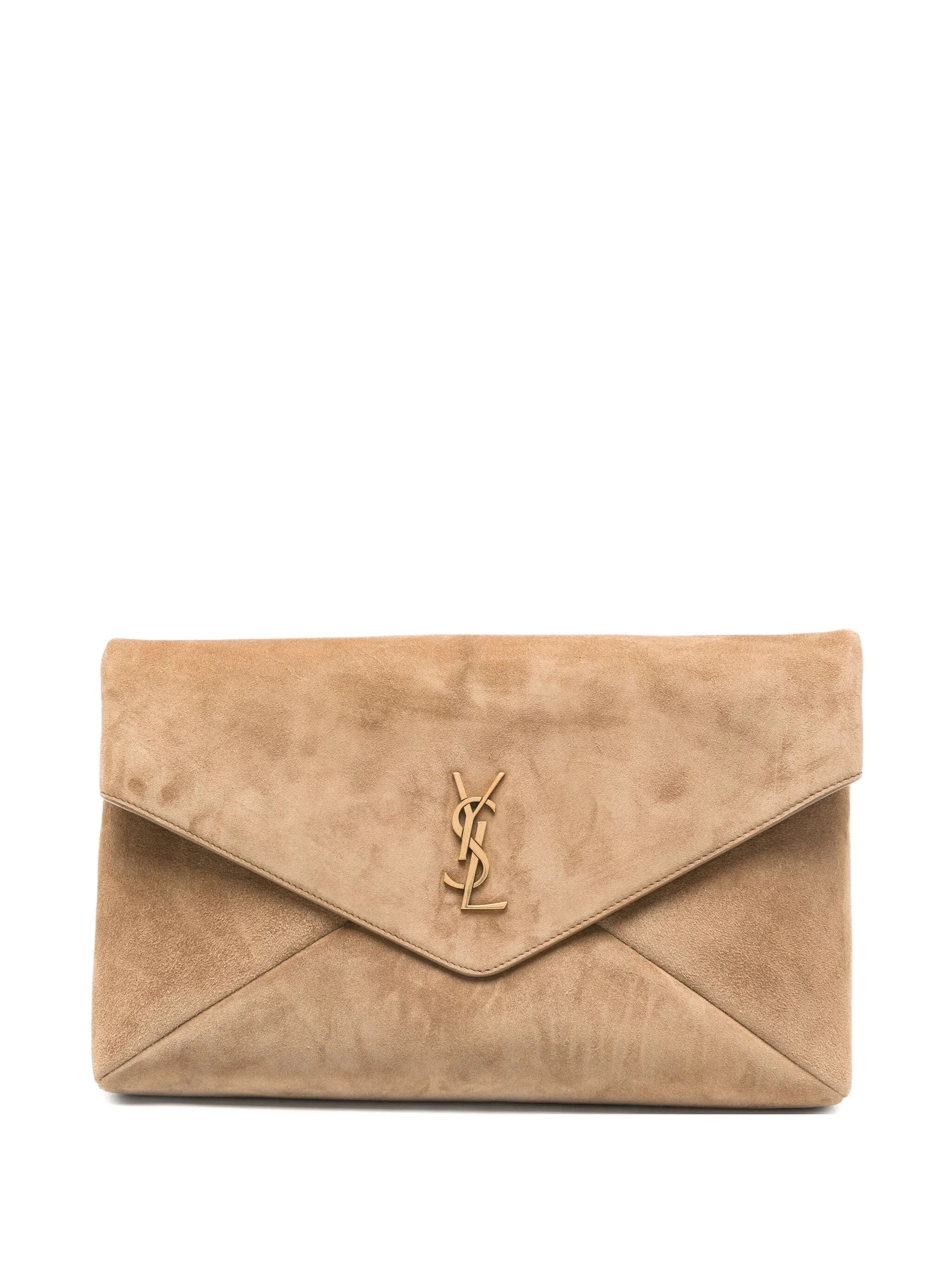 Большой клатч Envelope с логотипом Saint Laurent, коричневый
Большой клатч Envelope с логотипом Saint Laurent, коричневый