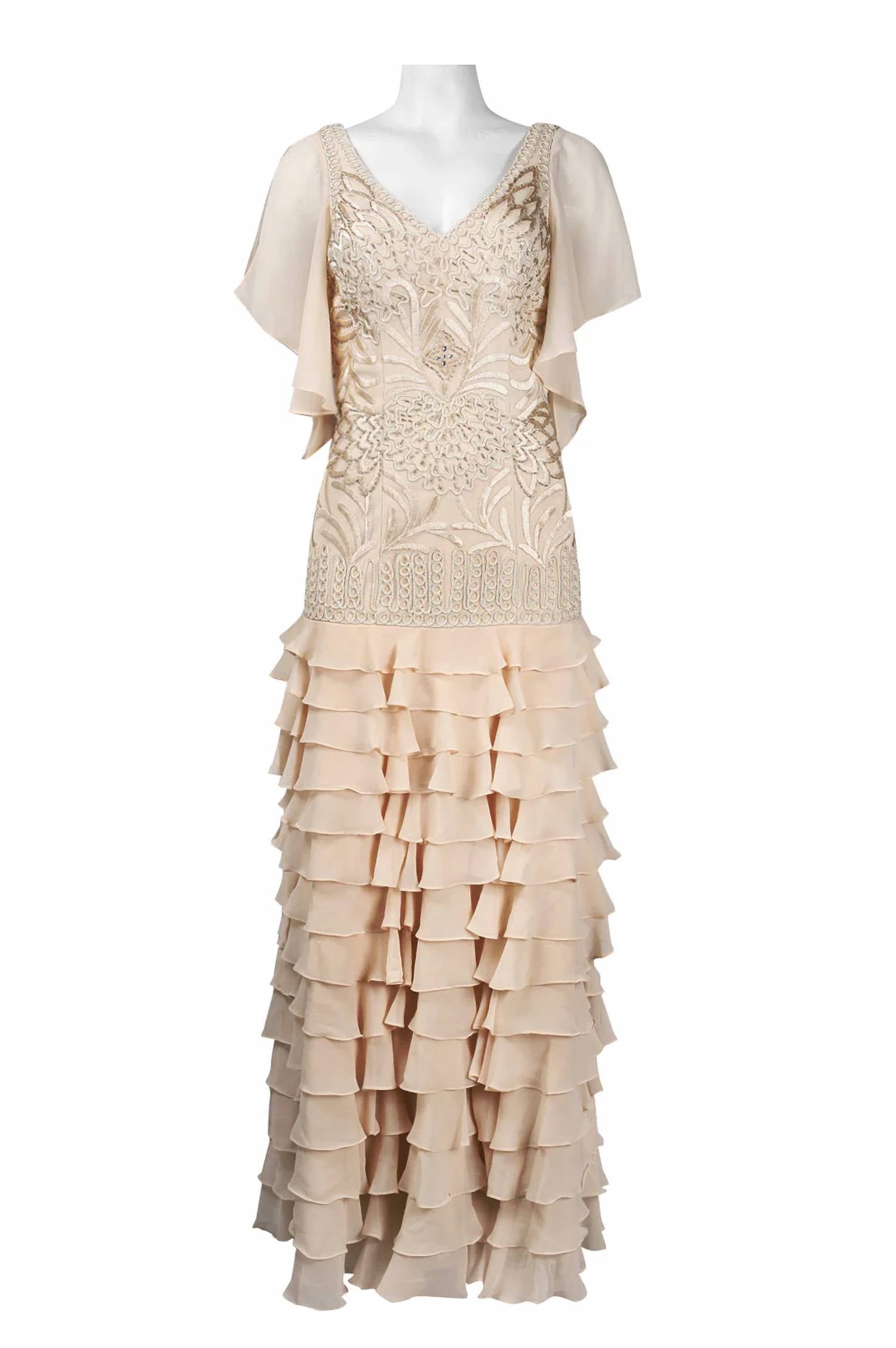 Платье с рукавами-крылышками и вышивкой цвета античного шампанского Suewong, цвет antique champagne
Платье с рукавами-крылышками и вышивкой цвета античного шампанского Suewong, цвет antique champagne