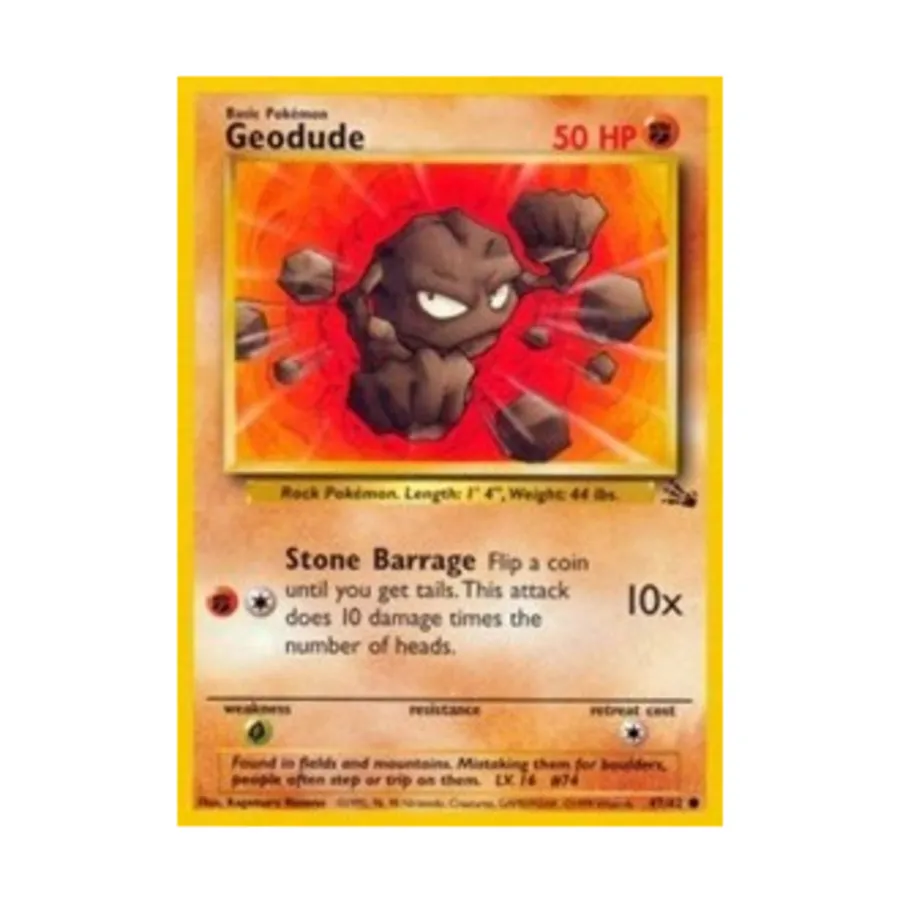 CCG Геодуд (C) #47, Pokemon - Fossil - Singles
CCG Геодуд (C) #47, Pokemon - Fossil - Singles