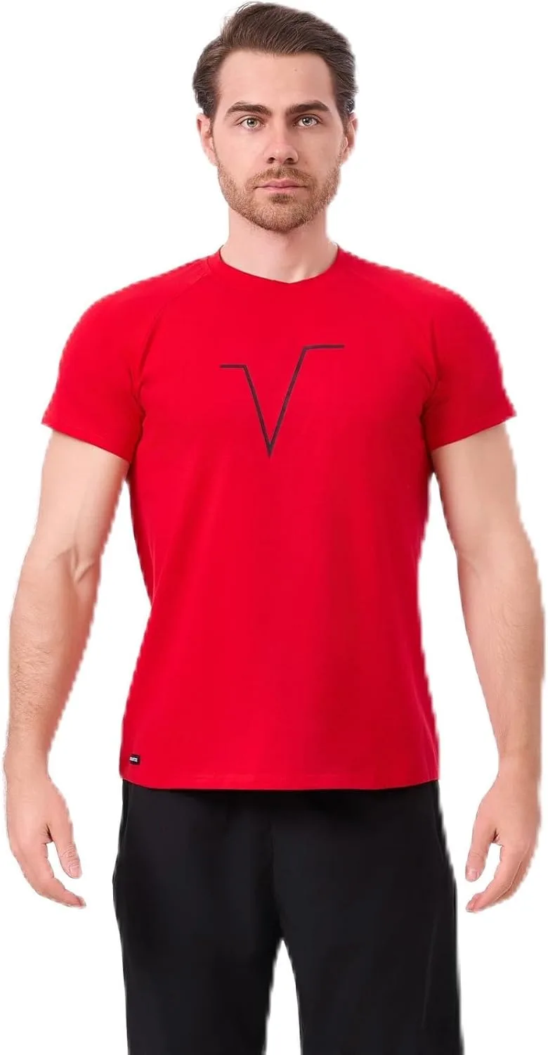 Мужская футболка, Cotton Spandex Blend, короткий рукав, черная, белая, красная Varanisi
Мужская футболка, Cotton Spandex Blend, короткий рукав, черная, белая, красная Varanisi