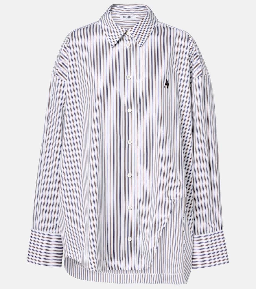 Полосатая хлопковая поплиновая рубашка The Attico, Multicolor V1
Полосатая хлопковая поплиновая рубашка The Attico, Multicolor V1