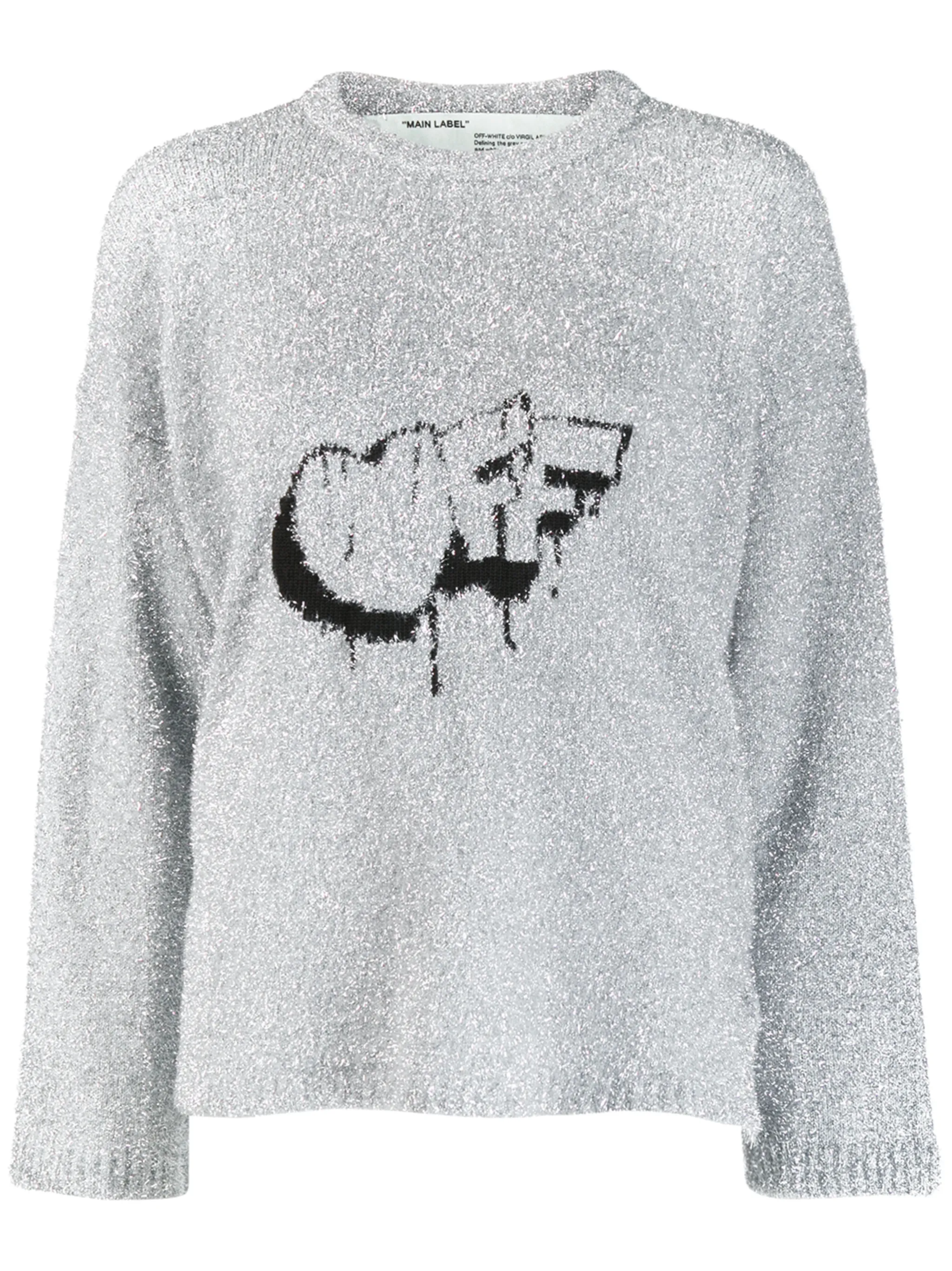 Джемпер Off с круглым вырезом Off-White, серебристый
Джемпер Off с круглым вырезом Off-White, серебристый
