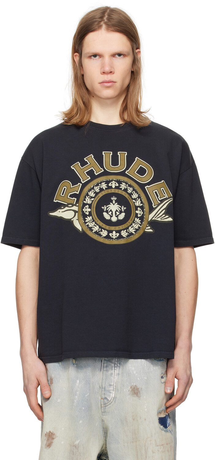 Футболка с черной икрой Rhude, VTG black
Футболка с черной икрой Rhude, VTG black