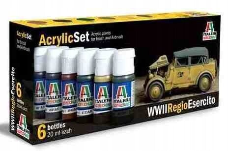 Акриловые краски II Мировой войны Regio Esericito Italeri 441AP
Акриловые краски II Мировой войны Regio Esericito Italeri 441AP