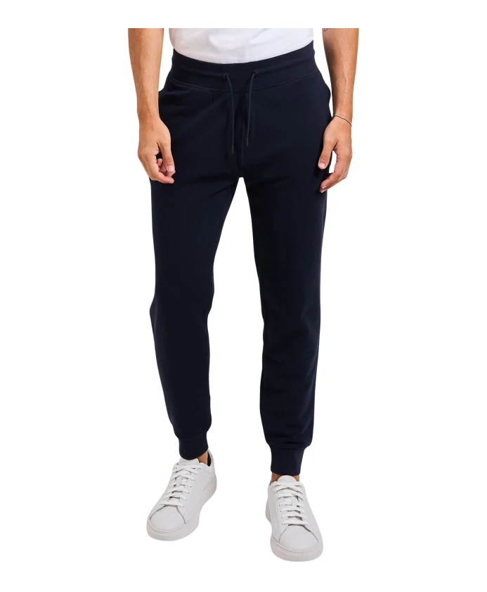 Синие хлопковые спортивные брюки с манжетами. Guess, синий
Синие хлопковые спортивные брюки с манжетами. Guess, синий