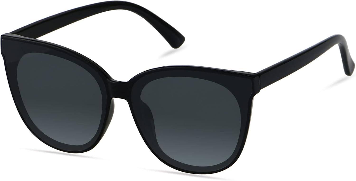 Солнцезащитные очки LYZOIT Oversized Cat Eye для женщин, большие очки в оправе "кошачий глаз", комплект из 2 штук, модные винтажные солнцезащитные очки, Black | Polarized Lens
Солнцезащитные очки LYZOIT Oversized Cat Eye для женщин, большие очки в оправе "кошачий глаз", комплект из 2 штук, модные винтажные солнцезащитные очки, Black | Polarized Lens