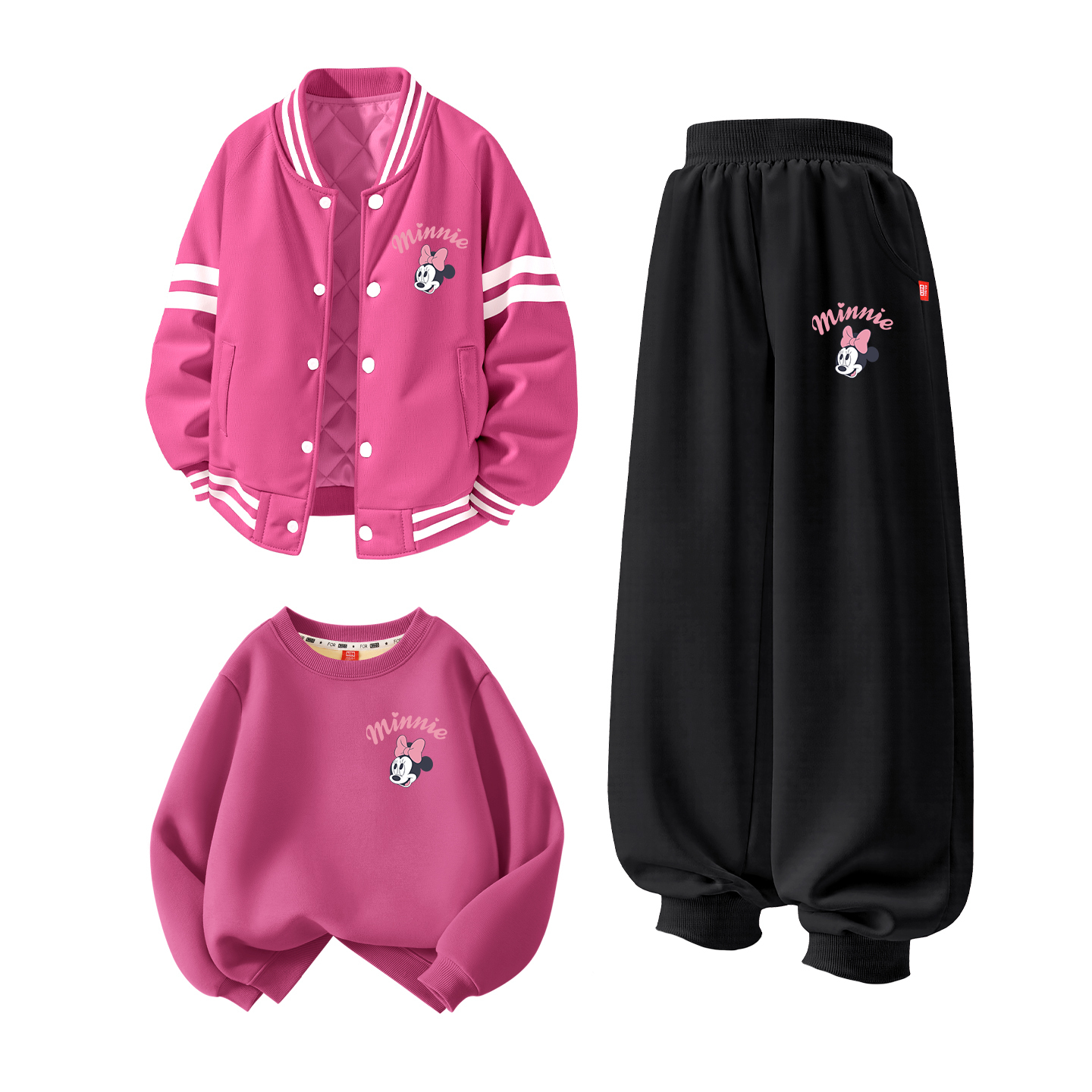 Детский спортивный комплект Casual Sportswear из 3 предметов Disney, розовый/черный/красный
Детский спортивный комплект Casual Sportswear из 3 предметов Disney, розовый/черный/красный