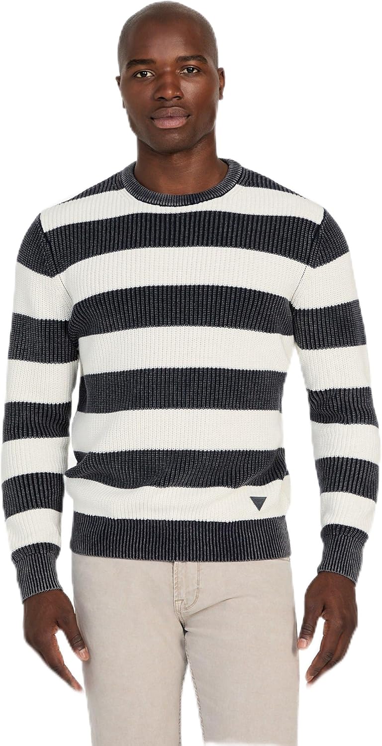 Ребристый стираемый свитер GUESS Herbie, Smart Blue Salt White Str
Ребристый стираемый свитер GUESS Herbie, Smart Blue Salt White Str