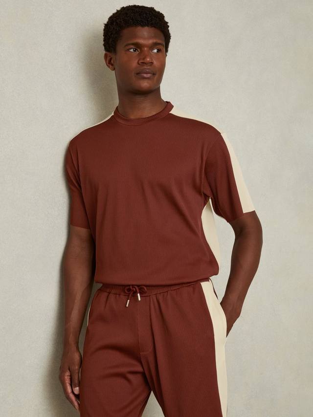 Футболка с круглым вырезом canyon oversize plisse оверсайз Reiss, цвет Rust Red/Off White
Футболка с круглым вырезом canyon oversize plisse оверсайз Reiss, цвет Rust Red/Off White