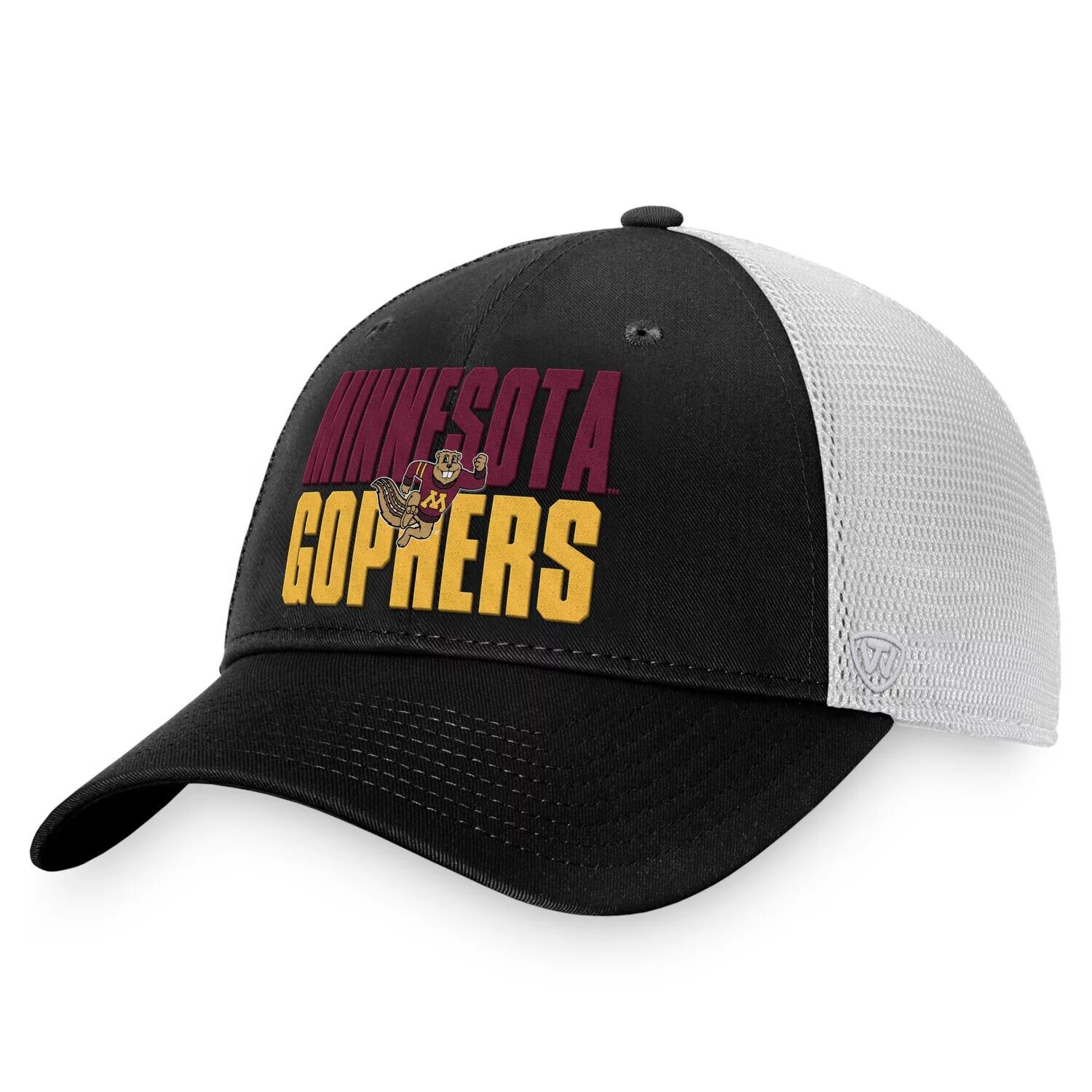 Мужская черно-белая кепка Top of the World Minnesota Golden Gophers Stockpile Trucker Snapback
Мужская черно-белая кепка Top of the World Minnesota Golden Gophers Stockpile Trucker Snapback