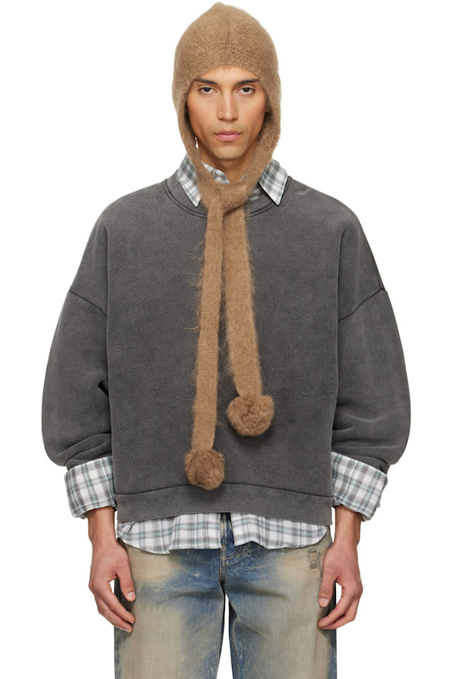 Acne Studios Капюшон из мохера бежевого цвета с ушками
Acne Studios Капюшон из мохера бежевого цвета с ушками