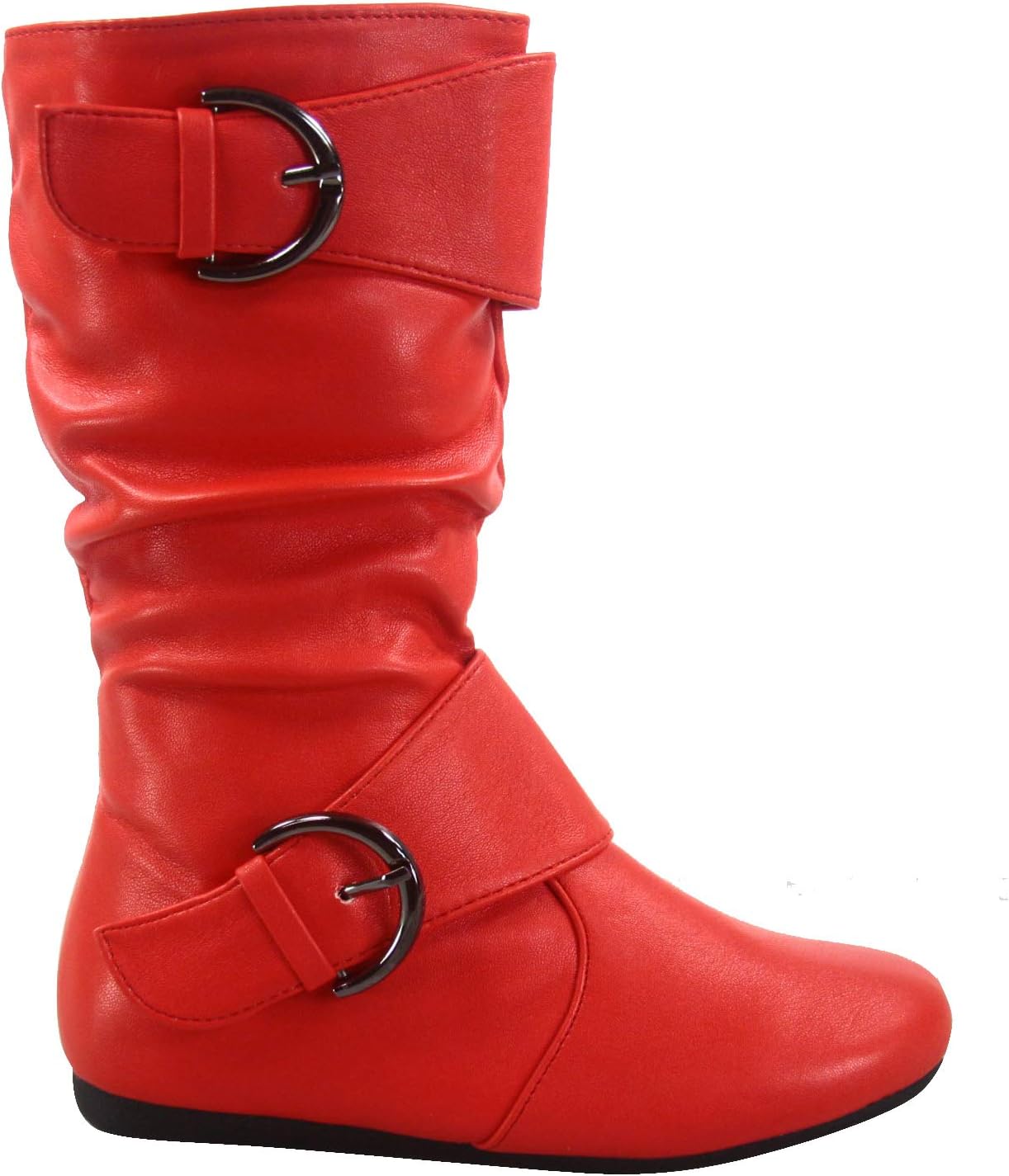 Сапоги для девочек Link Klein-80K, детские милые с искусственной кожей, с двумя пряжками, молнией, плоским каблуком, средней высоты, Red
Сапоги для девочек Link Klein-80K, детские милые с искусственной кожей, с двумя пряжками, молнией, плоским каблуком, средней высоты, Red