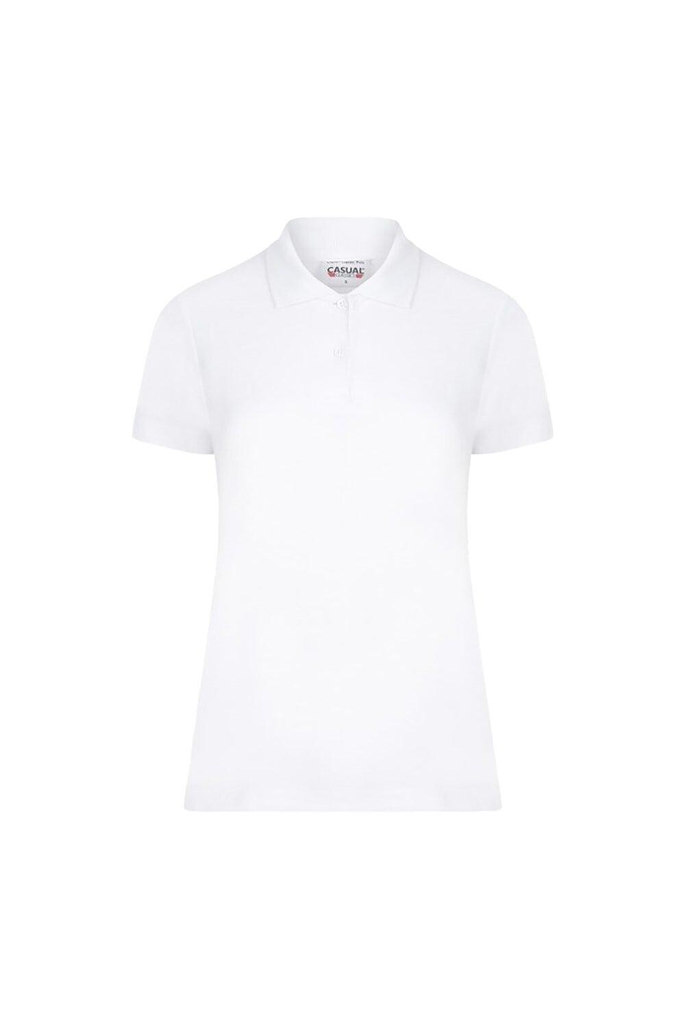 Повседневная классическая рубашка-поло Casual Classics, белый 
Повседневная классическая рубашка-поло Casual Classics, белый
