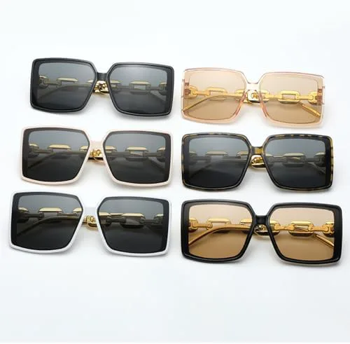 Солнцезащитные очки в крупной квадратной оправе в стиле ретро с цепочкой на дужках, модель 2027 года. Стиль: уличные фотоочки для женщин MTZJH, Gold Pink Black
Солнцезащитные очки в крупной квадратной оправе в стиле ретро с цепочкой на дужках, модель 2027 года. Стиль: уличные фотоочки для женщин MTZJH, Gold Pink Black