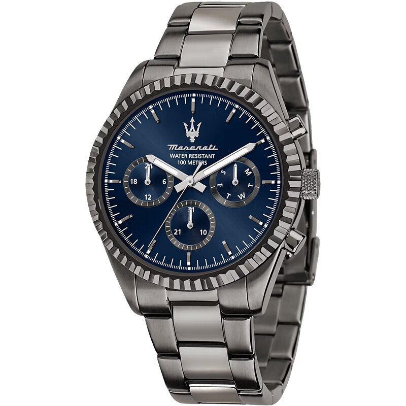 Maserati Часы Wrist Watch Quartz Movement Steel Stainless Steel Strap 43mm Blue Dial Men's Watch 
Maserati Часы Wrist Watch Quartz Movement Steel Stainless Steel Strap 43mm Blue Dial Men's Watch