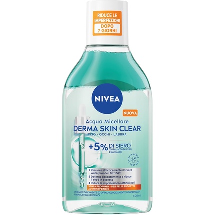 Derma Skin Clear Micellar Water 400 мл Средство для снятия макияжа с лица и глаз Nivea
Derma Skin Clear Micellar Water 400 мл Средство для снятия макияжа с лица и глаз Nivea