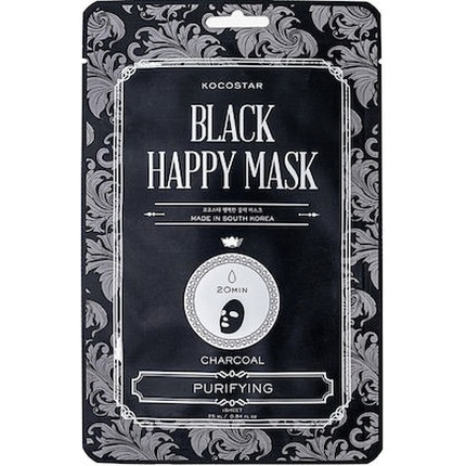 Kocostar Black Happy Mask - очищающая маска для лица с древесным углем, 1 шт Vican
Kocostar Black Happy Mask - очищающая маска для лица с древесным углем, 1 шт Vican