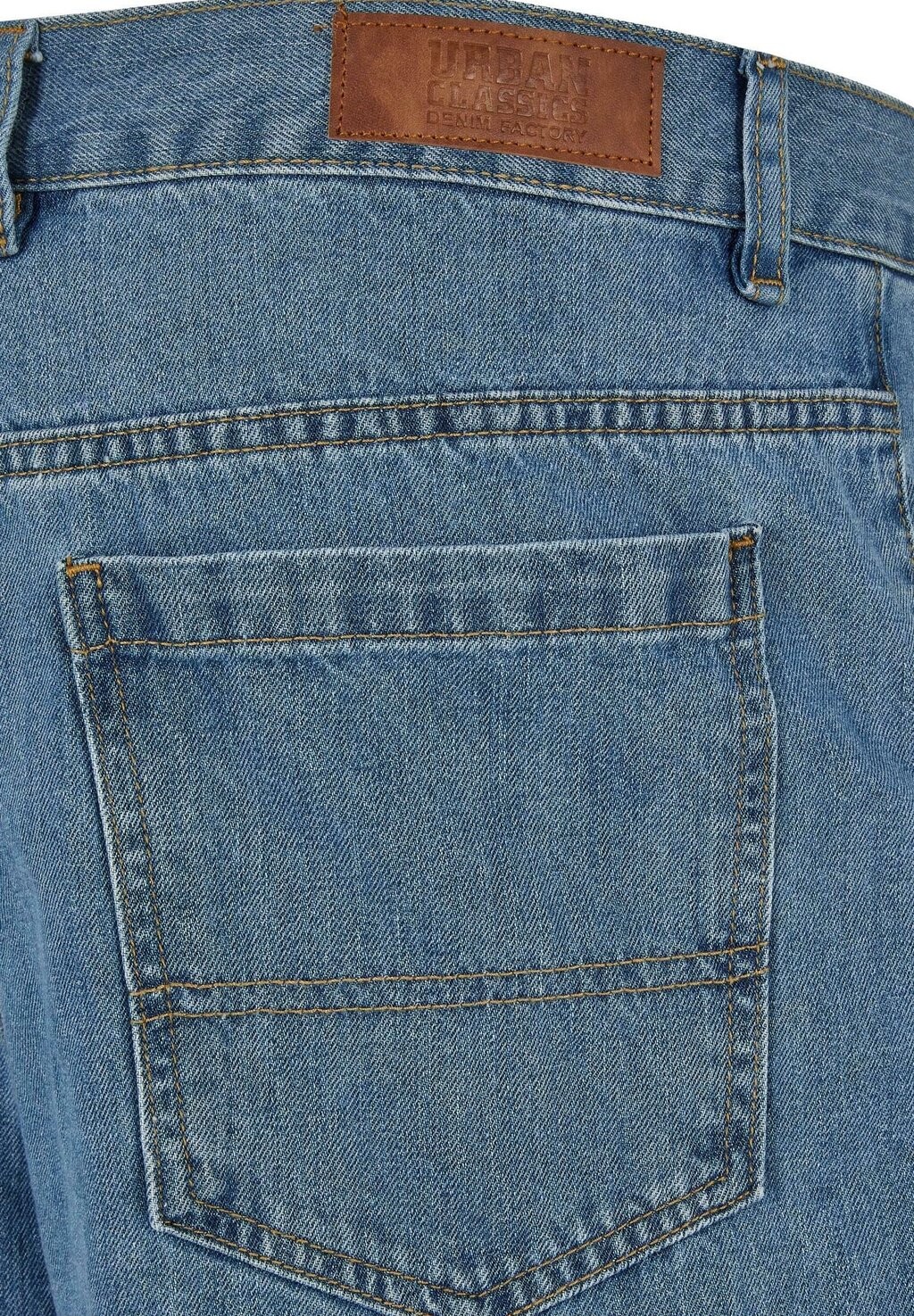 Джинсовые шорты Urban Classics, светло-голубые стираные 
Джинсовые шорты Urban Classics, светло-голубые стираные