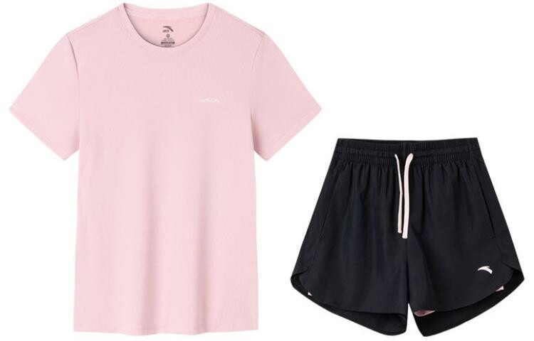 ANTA Женский повседневный комплект, Насыщенный и нежно-розовый + базовый черный 
ANTA Женский повседневный комплект, Насыщенный и нежно-розовый + базовый черный