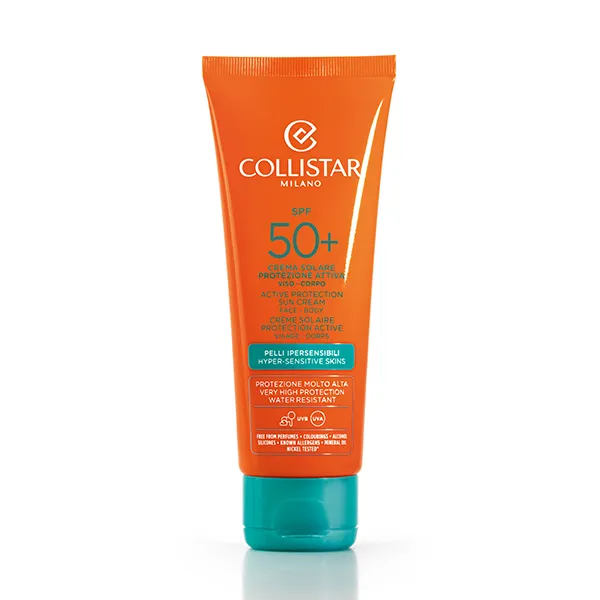 Солнцезащитный крем Crema Solar Protección Activa Rostro-Cuerpo Spf 50+ Collistar, 100 ml
Солнцезащитный крем Crema Solar Protección Activa Rostro-Cuerpo Spf 50+ Collistar, 100 ml