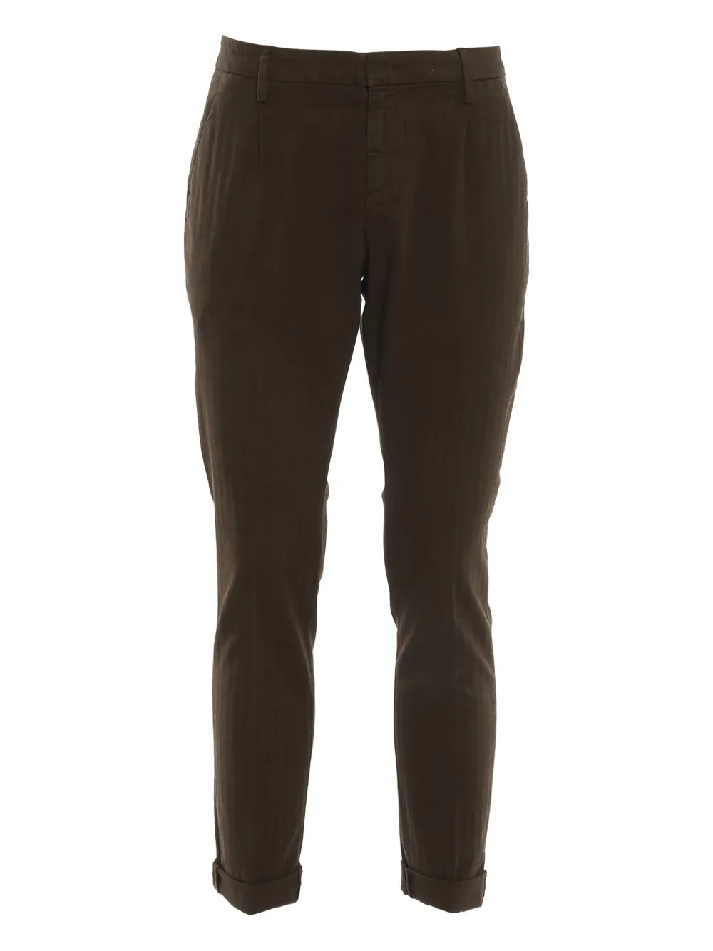 Брюки с отворотами и прорезными карманами Dondup, коричневый
Брюки с отворотами и прорезными карманами Dondup, коричневый