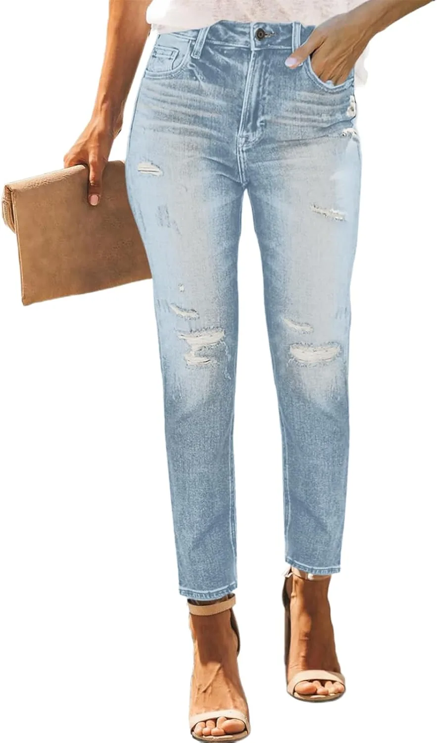 PerZeal женские скинни джинсы с потертостями и рваным краем
PerZeal женские скинни джинсы с потертостями и рваным краем