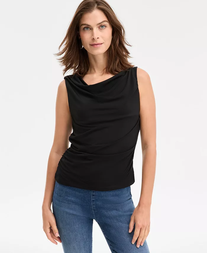 Женский топ без рукавов с воротником-хомутиком I.N.C. International Concepts, черный
Женский топ без рукавов с воротником-хомутиком I.N.C. International Concepts, черный