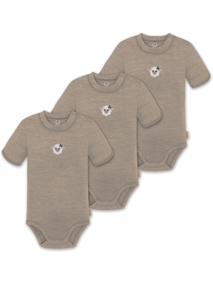 Normani Outdoor Sports Комплект из 3 боди с короткими рукавами для малышей из мериносовой шерсти с застежками-кнопками, бежевого цвета
Normani Outdoor Sports Комплект из 3 боди с короткими рукавами для малышей из мериносовой шерсти с застежками-кнопками, бежевого цвета