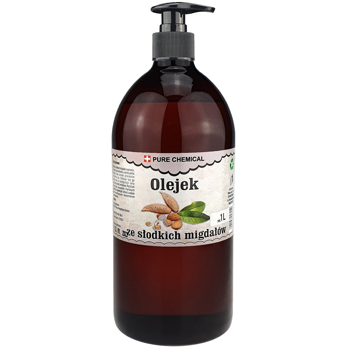 Pure Chemie, Миндальное масло из сладкого миндаля + дозатор, 1000 мл
Pure Chemie, Миндальное масло из сладкого миндаля + дозатор, 1000 мл