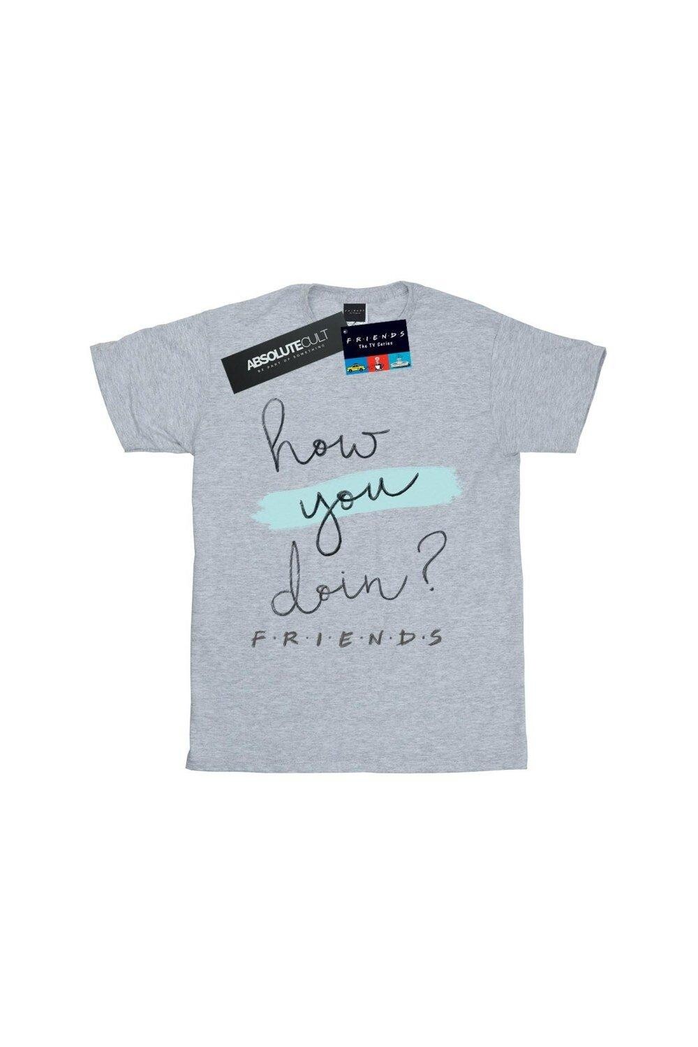 Как дела Хлопковая футболка с почерком Friends, серый
Как дела Хлопковая футболка с почерком Friends, серый