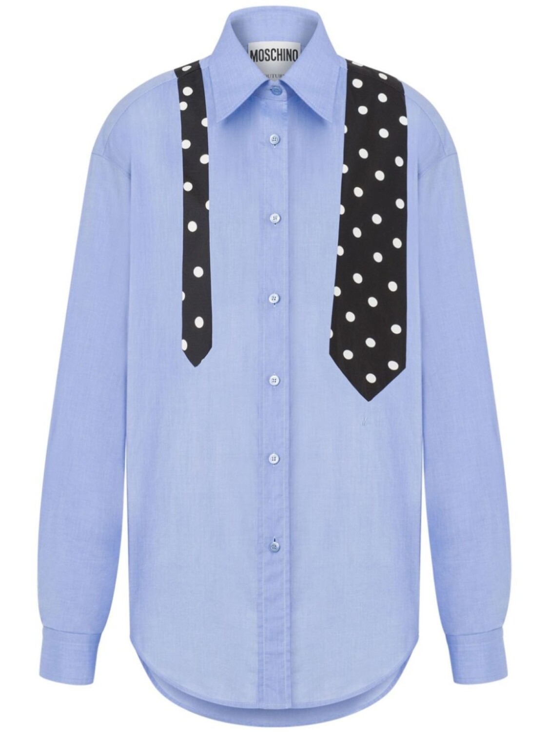 Рубашка с принтом в виде галстука Moschino, синий
Рубашка с принтом в виде галстука Moschino, синий