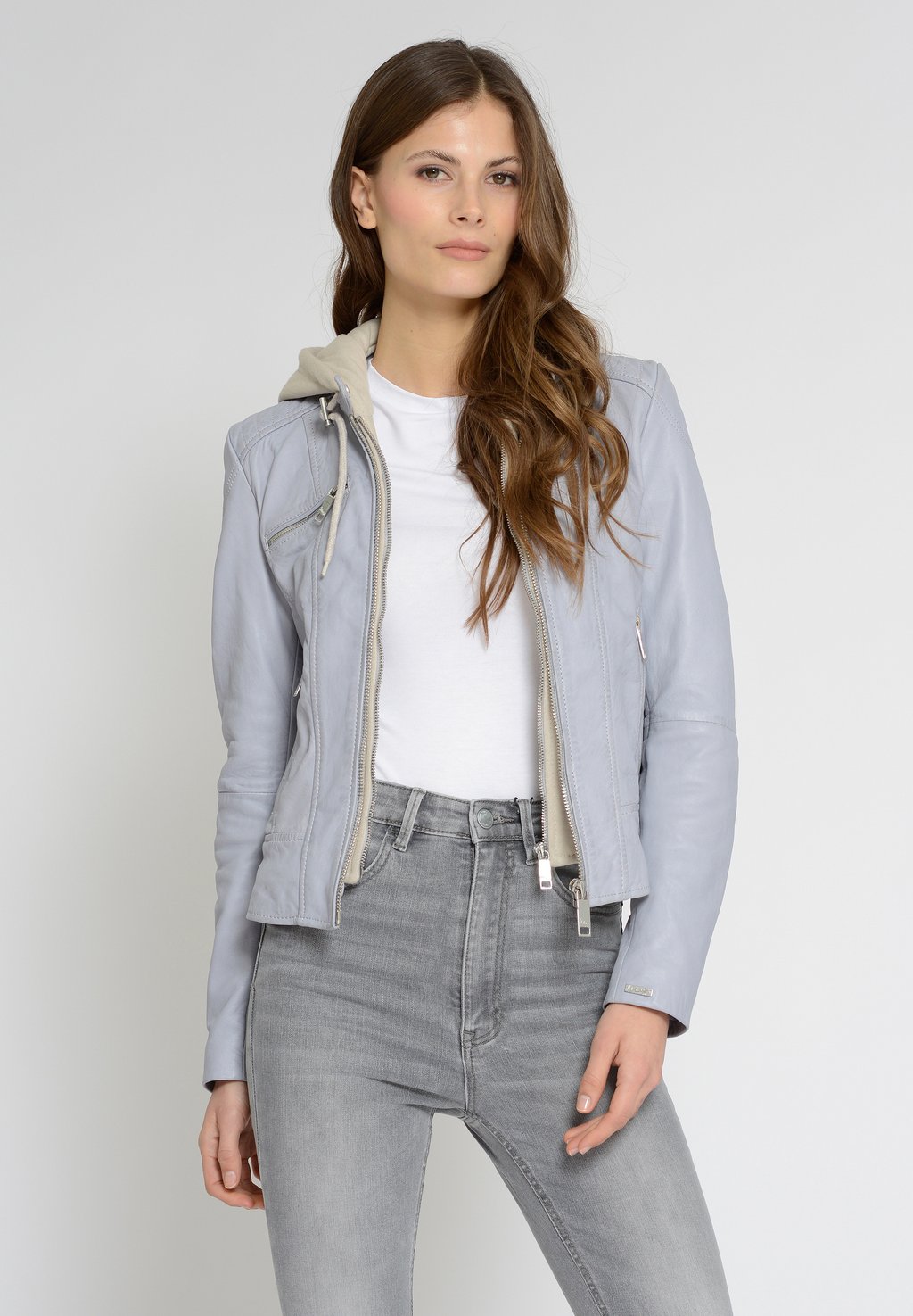 Кожаная куртка MODERN MICO Maze, светло-голубой 
Кожаная куртка MODERN MICO Maze, светло-голубой