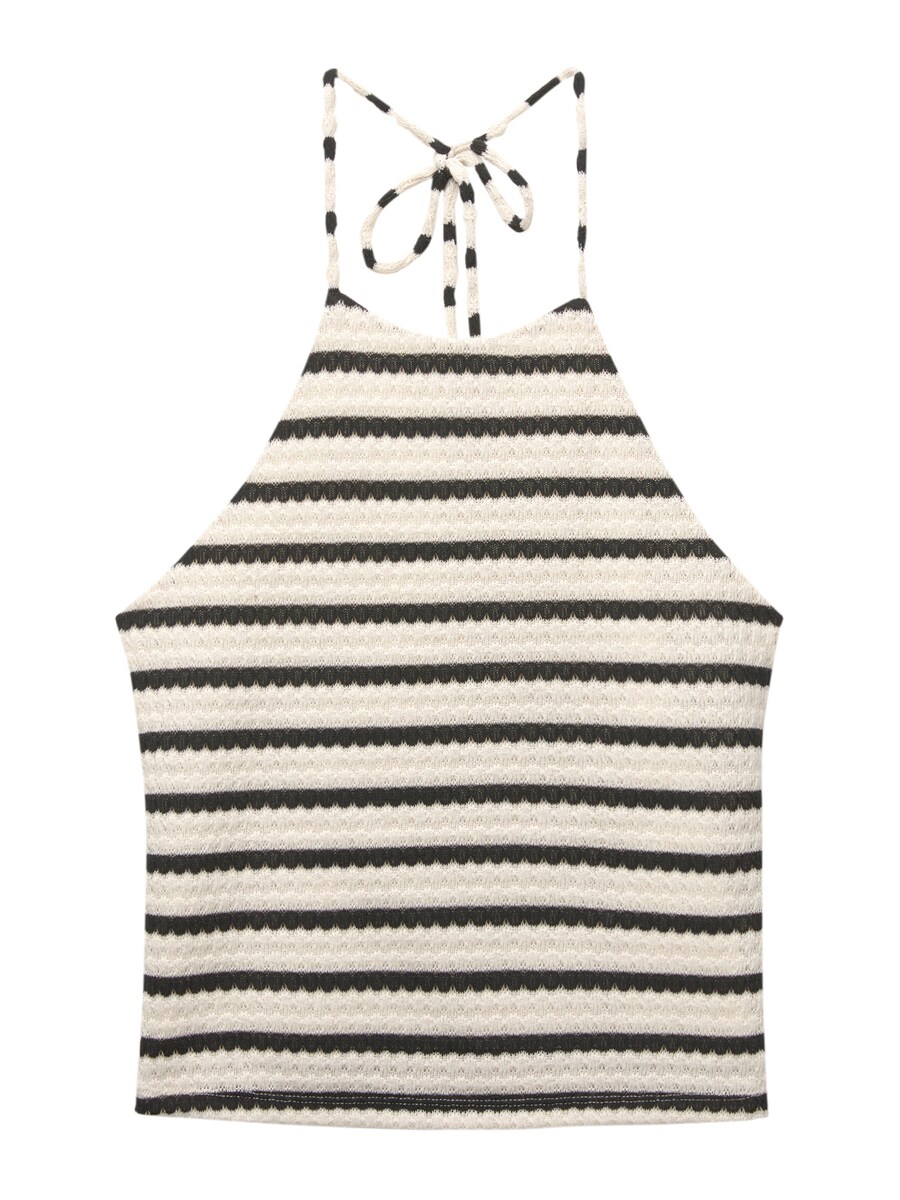 Вязаный топ Pull&Bear, черный
Вязаный топ Pull&Bear, черный