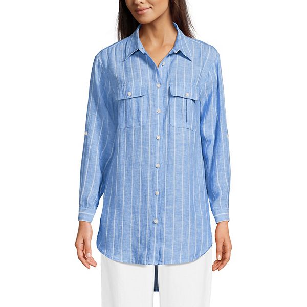 Женская льняная туника с закатанными рукавами Lands' End, Blue Linen Stripe, Синий, Женская льняная туника с закатанными рукавами Lands' End, Blue Linen Stripe
Женская льняная туника с закатанными рукавами Lands' End, Blue Linen Stripe, Синий, Женская льняная туника с закатанными рукавами Lands' End, Blue Linen Stripe