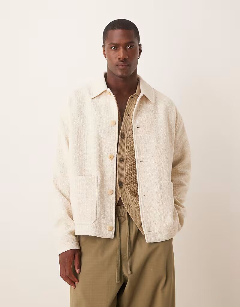 Жаккардовая рабочая куртка ASOS DESIGN цвета экрю, Белый, Жаккардовая рабочая куртка ASOS DESIGN цвета экрю
Жаккардовая рабочая куртка ASOS DESIGN цвета экрю, Белый, Жаккардовая рабочая куртка ASOS DESIGN цвета экрю