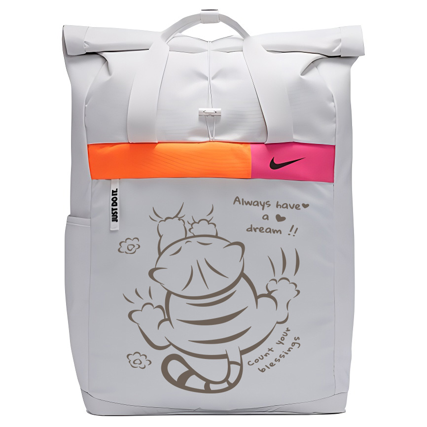 Nike Тканевый рюкзак с принтом унисекс белый, Line Ginger Cat
Nike Тканевый рюкзак с принтом унисекс белый, Line Ginger Cat