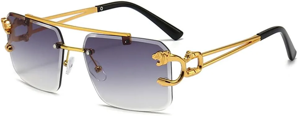 Винтажные солнцезащитные очки без оправы для женщин, роскошные солнцезащитные очки без оправы для мужчин, очки с леопардовым принтом, SUN76 Generic, Gradual Gray
Винтажные солнцезащитные очки без оправы для женщин, роскошные солнцезащитные очки без оправы для мужчин, очки с леопардовым принтом, SUN76 Generic, Gradual Gray