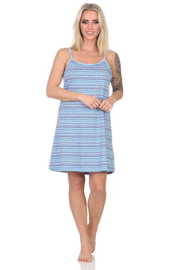 Ночная рубашка NORMANN Spaghetti Ethnolook, синий
Ночная рубашка NORMANN Spaghetti Ethnolook, синий