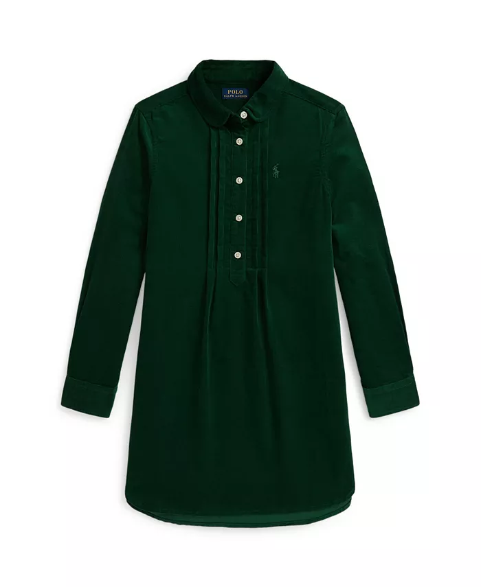 Детское платье из вельвета с защипами и длинными рукавами для девочек 7-16 лет Polo Ralph Lauren, зеленый
Детское платье из вельвета с защипами и длинными рукавами для девочек 7-16 лет Polo Ralph Lauren, зеленый