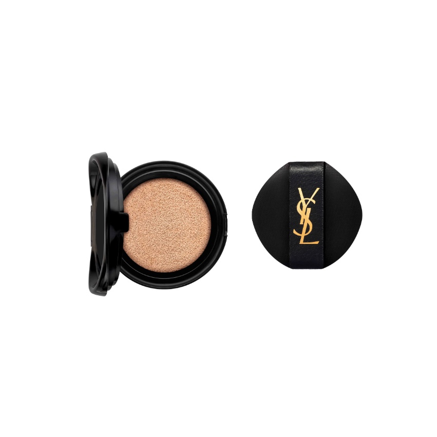 SAINT LAURENT Черный кожаный тональный крем-подушечка для сияния Air Cushions для маскировки с солнцезащитой
SAINT LAURENT Черный кожаный тональный крем-подушечка для сияния Air Cushions для маскировки с солнцезащитой