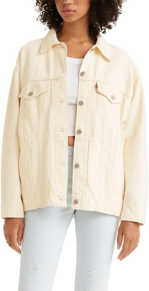 Levi's Женская свободная куртка-тракер, (New) White Worn in
Levi's Женская свободная куртка-тракер, (New) White Worn in