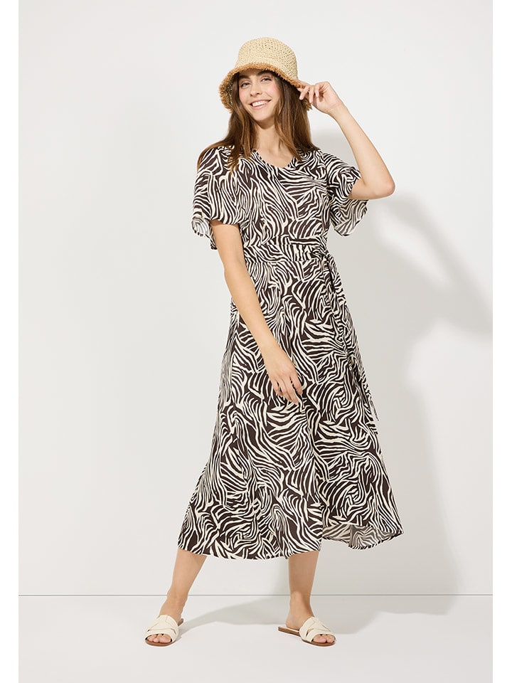 Платье коричневого/кремового цвета More & More
Платье коричневого/кремового цвета More & More