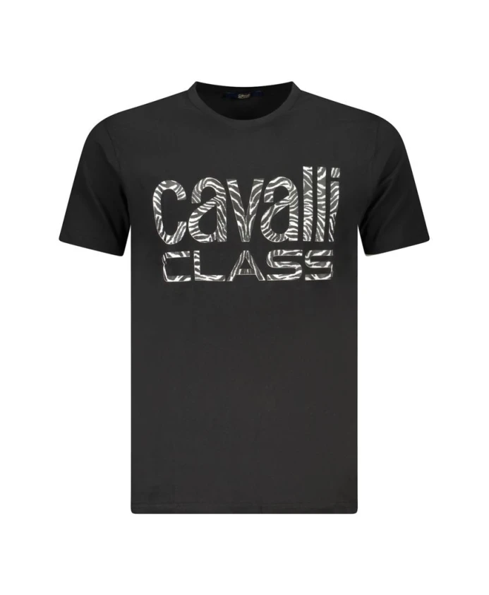 Черная хлопковая мужская футболка Cavalli Class, черный
Черная хлопковая мужская футболка Cavalli Class, черный