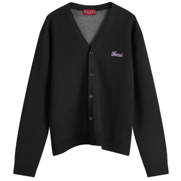 Кардиган с логотипом Script Gucci, черный
Кардиган с логотипом Script Gucci, черный
