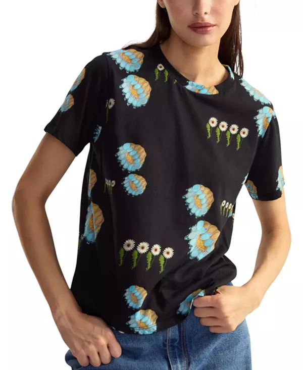 Женская повседневная хлопковая футболка Cynthia Rowley, черный
Женская повседневная хлопковая футболка Cynthia Rowley, черный